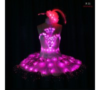 Showgirl led dance tutu light dress